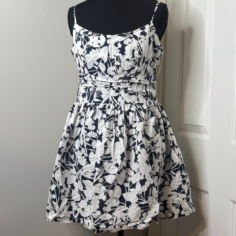 Navy Blue and White Dress by New York & Company, Size 8